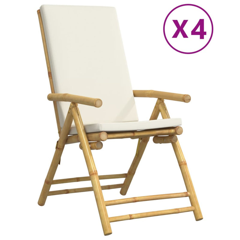 Chaises de bistro 2 pièces avec coussins Dovecove