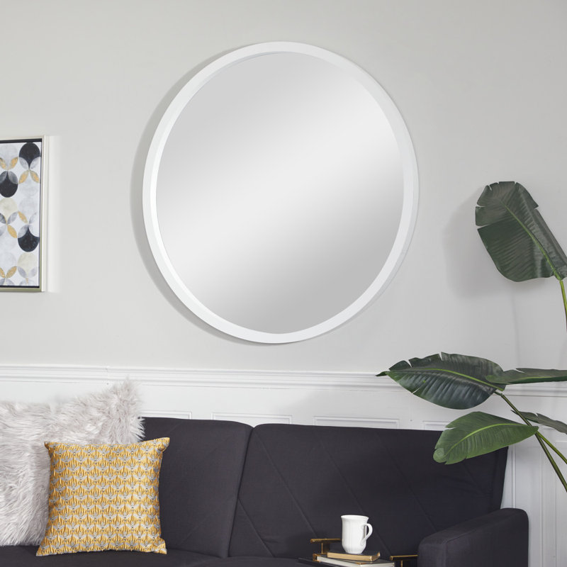 Miroir mural, Gris, 42 po x 42 po