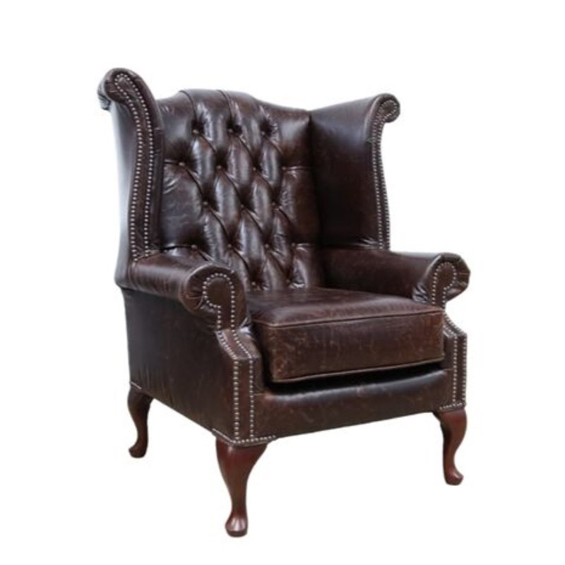 Upholstered Armchair, Mahogany