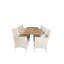 Navya 8 - Person Patio Dining Set with Extendable Rectangular Table , Cushions Included