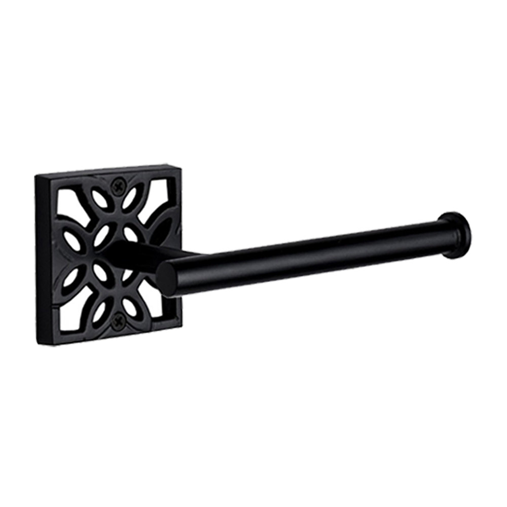 Wall Mount Matte Black Toilet Paper Holder Autumn Alley