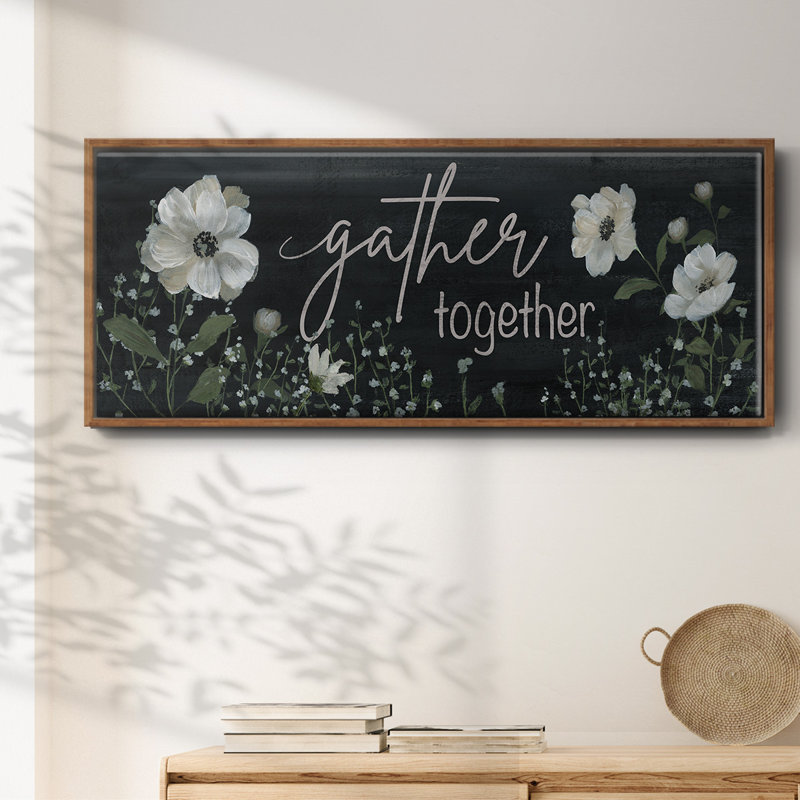 «Gather Together», toile encadrée, H 24 po x l 60 po