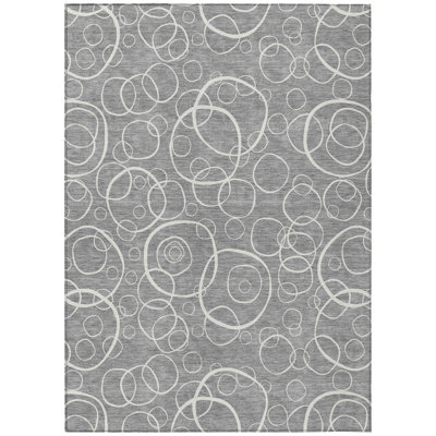 Machine Washable Indoor/Outdoor Orville ACN2407 Geometric Rug