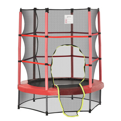 Outsunny F5FT Kids Trampoline With Enclosure Net