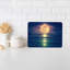 Crescent Moon and Ocean Waves Illustrated Cutting Board Made from Durable Glass Perfect for Modern Kitchen Decor-114446770