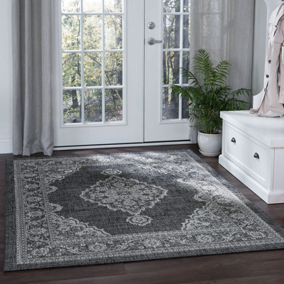 Tapis gris anthracite Haxby