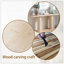 Console 59 "en bois minimaliste moderne avec colonne à piédestal - Élégante décoration décorative pour l'entrée, le salon et le couloir