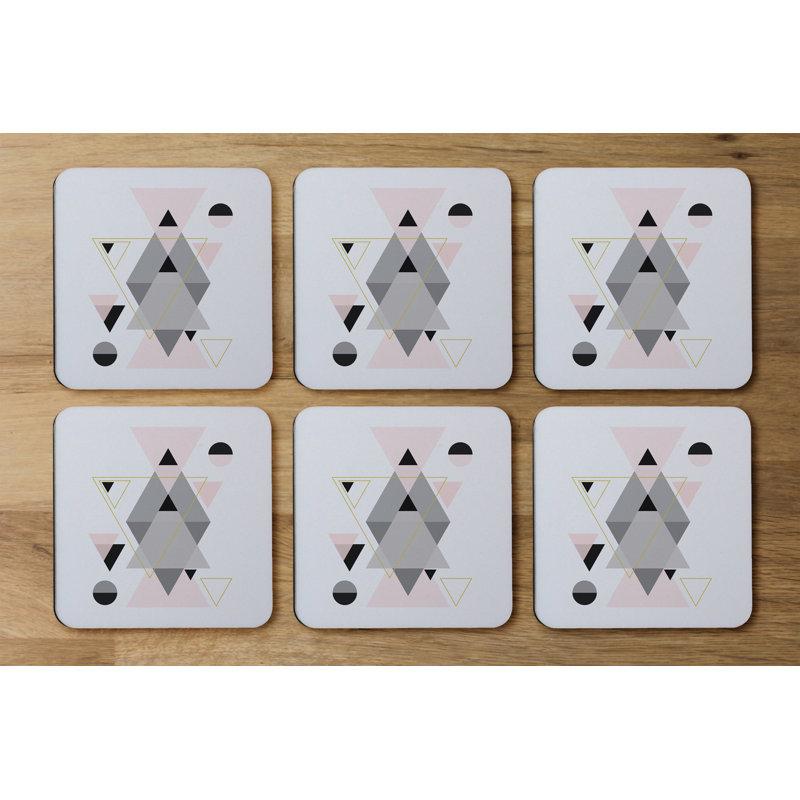 Square 6 Piece Coaster Set