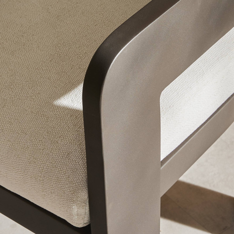 Jackson Outdoor Dining Armchair, Ellor Beige/Expresso