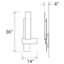 Sedo Dimmable LED Flush Mount Sconce-34338602-12642048