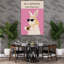 Élégant art mural Lapin forêt espresso contemporain-129549355