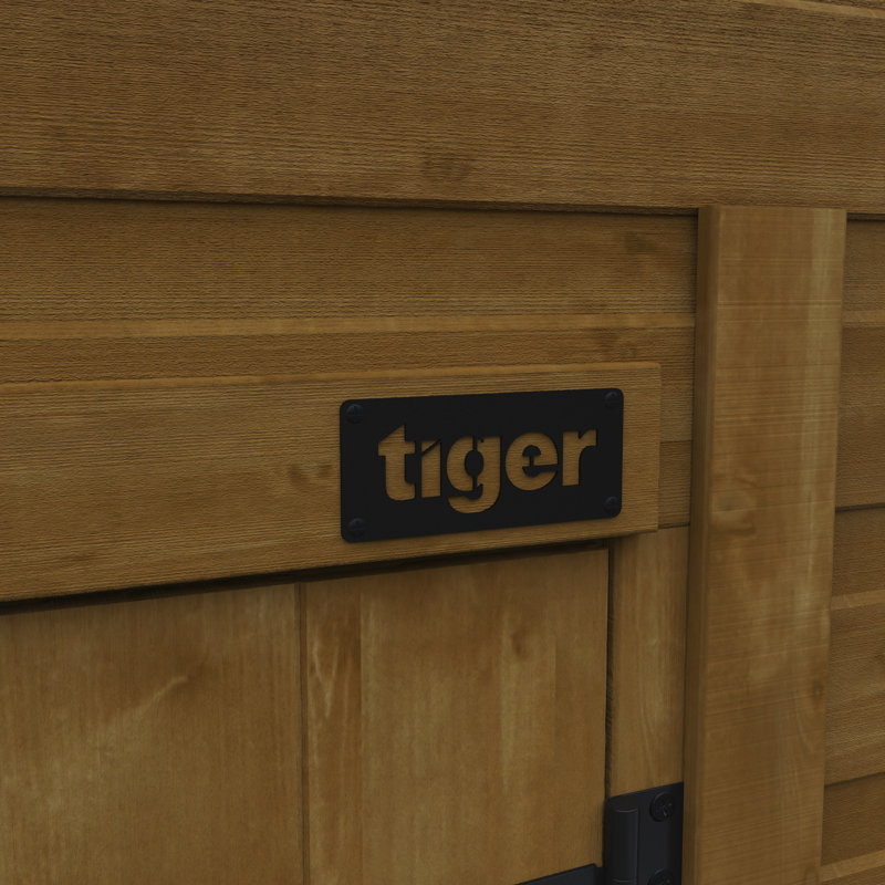 TigerFlex® Modular Buildings 3ft. W x 3ft D Solid Wood Shiplap Pent Tool Shed