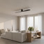  Ventilateur de plafond d'intérieur Plank Smart 72 Hugger avec pales noir minuit et télécommande portable