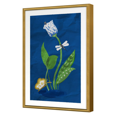 Spotted Tulip 3 (Orange) Print by Dana Gibson