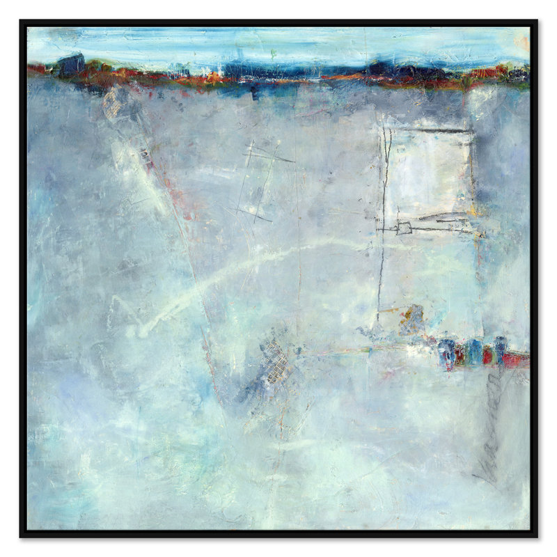 Josh's View by Jill Krasner - Single Picture Frame Painting on Canvas, Black