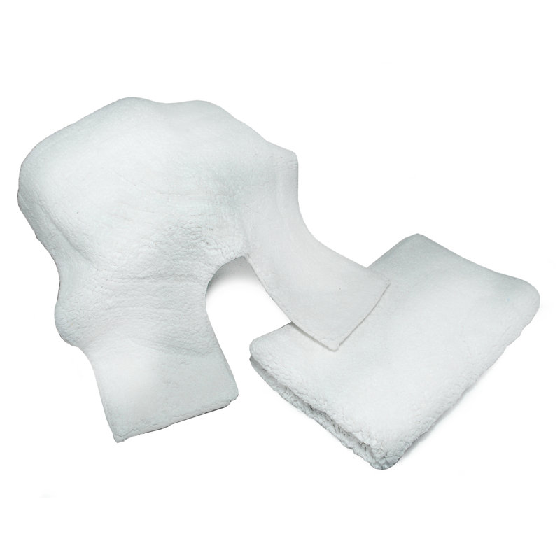 Cotton Non-Slip Bath Rug Set, White