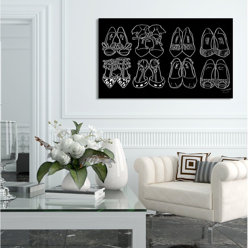 " Shoe Goals ", Wrapped Canvas, 36" H x 60" W x 1.5" D, No Mat