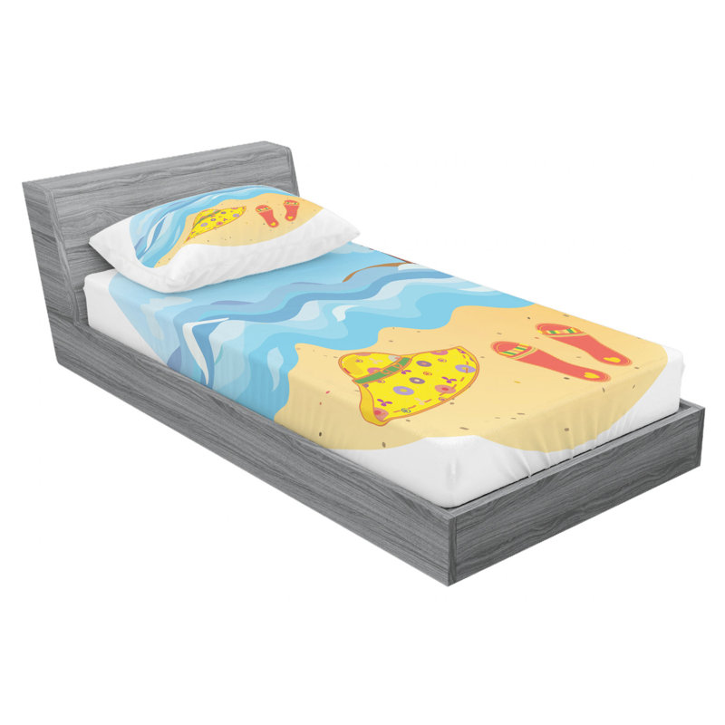 Microfiber Sheet Set, Twin Sheet Set with Fitted Sheet