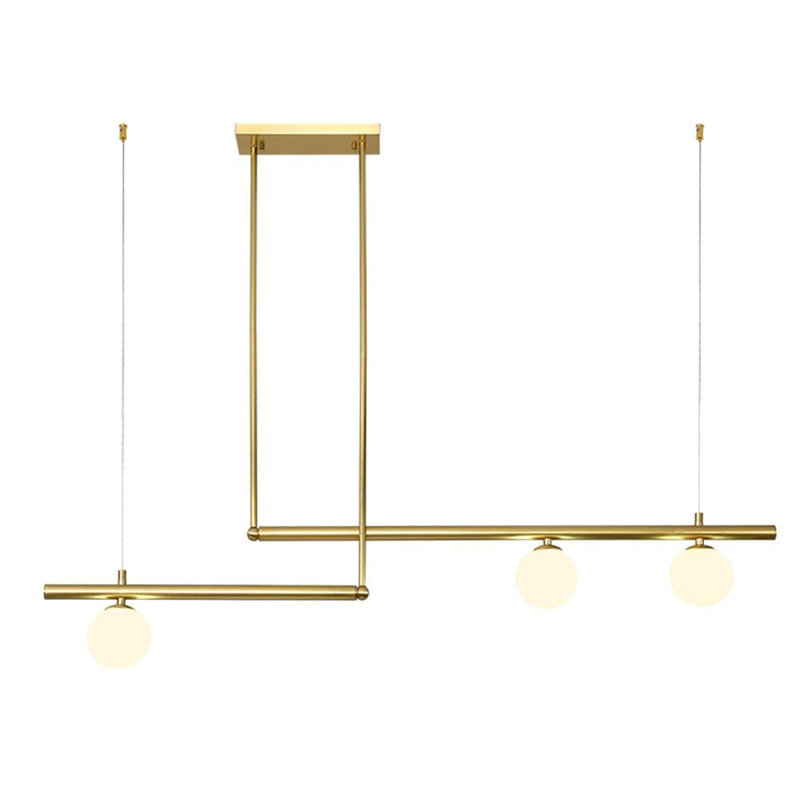 Luminaire suspendu à 3 lumières pour îlot de cuisine, Noir