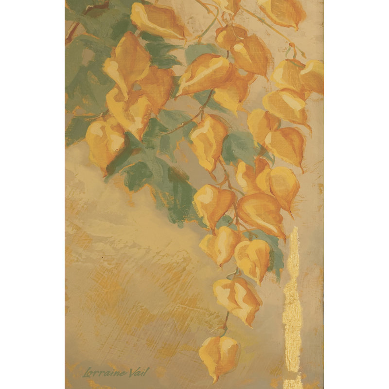 Golden Chains I - Wrapped Canvas Painting, 76cm H x 51cm W x 3.8cm D