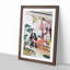 Three Women on a Balcony by Torii Kiyonaga - Picture Frame Painting Print-55611245-55611252
