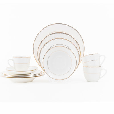 Meaghen Piece Bone China Dinnerware Set - Service for 4