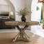 Table de salle à manger extensible rétro avec rallonge de 12 po pour salle à manger et salon (bois naturel délavé)-518096796