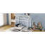 Twin Size Simple Wooden House Shaped Bed Frame For Kids, White