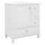 Meuble-lavabo de 30 po avec lavabo simple, armoire de salle de bain moderne avec une porte et une tablette à fermeture douce et trois tiroirs-128646960