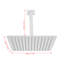 Grande pomme de douche à pluie en acier inoxydable 304 - Remplacement pour votre pomme de douche