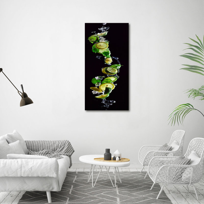 Limes And Lemons - Wrapped Canvas Print, 120cm H x 60cm W