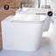 Ensemble de toilette Concorde Back-to-Wall 0,8 / 1,6 GPF blanc brillant avec plaque de chasse-108927937