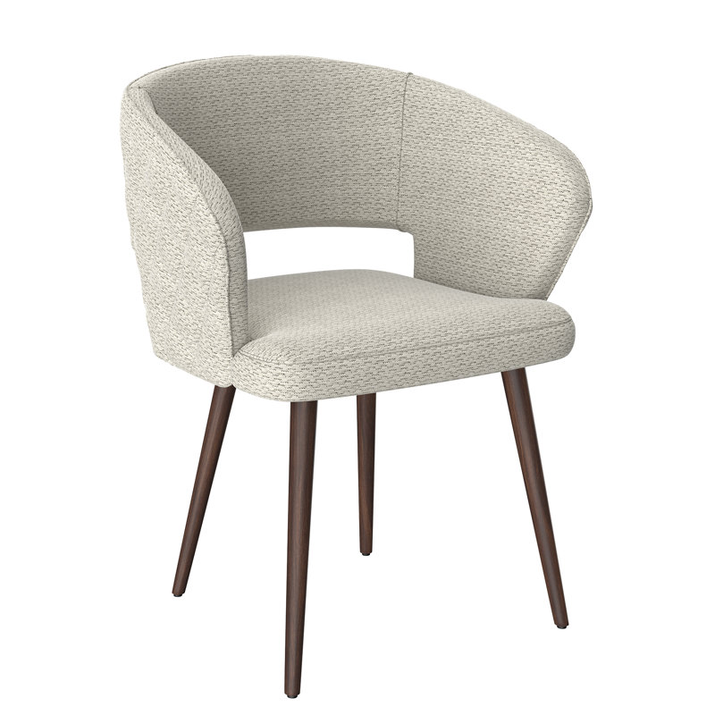 Ginnie Dining Chair Set Of 2 Easy Assembled Modern Kitchen, Dining,  Vanity Accent Chair, Beige, Brown