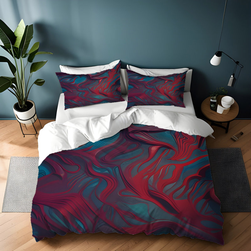Literie , Housse de couette simple + 1 taie décorative pour