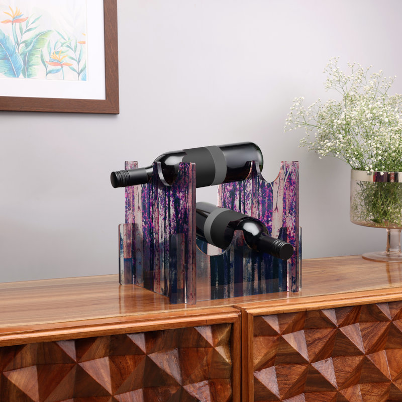 Wine Bottle Rack in Purple