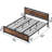 California King Bed Frames with Headboard and Strong Metal Support Frame, Easy Assembly, Noise-Free-6323155