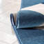 Tapis bleu à motif géométrique de losanges-2141114531