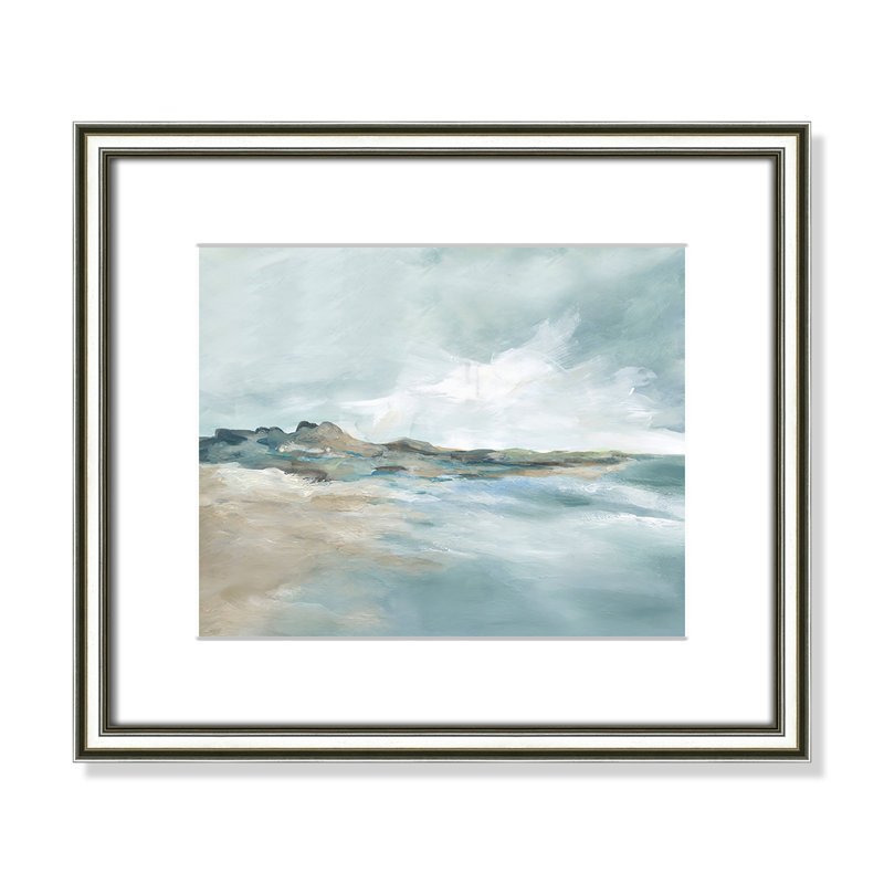 Imprimé Sandpoint par Carol Robinson, Reproduction encadrée avec passe-partout, Argent classique