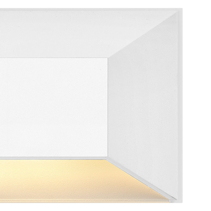 Hinkley Nuvi Rectangular Deck Sconce, White
