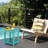 Round Patio End Table - Durable Outdoor Side Table for Pool & Backyard Use-191452675