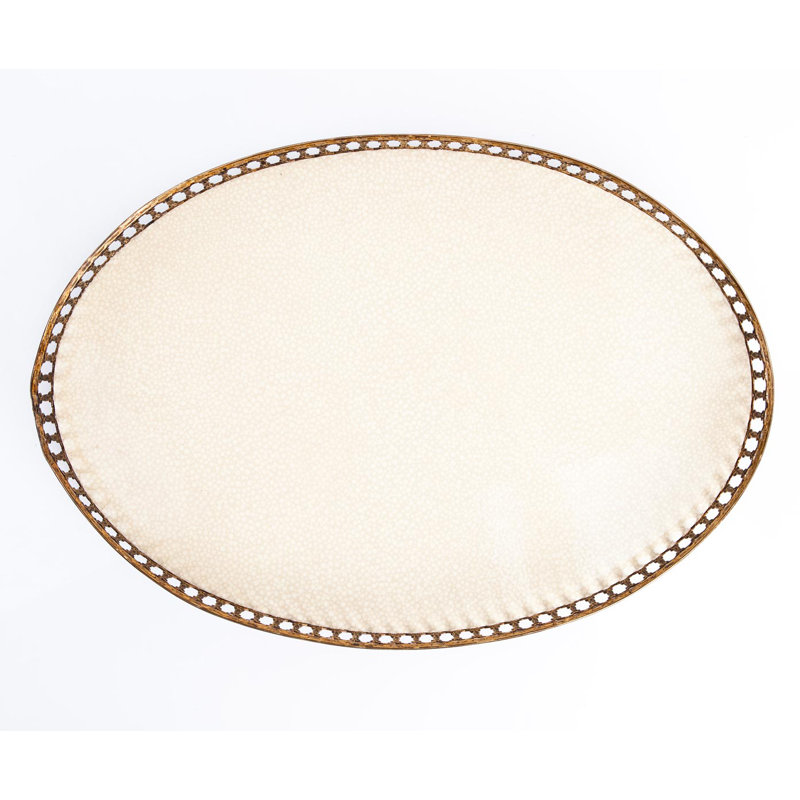 Elliott Melamine Tray, Beige