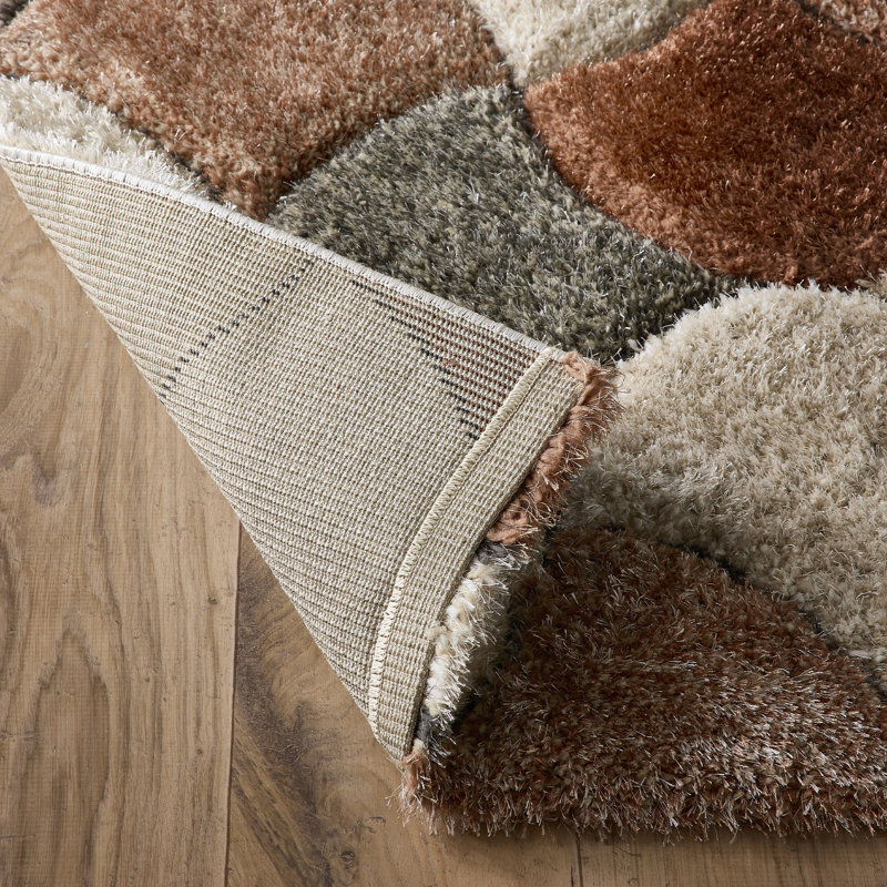 3D Scallop Ox Terracotta Rug, Rectangle 120 x 170 cm