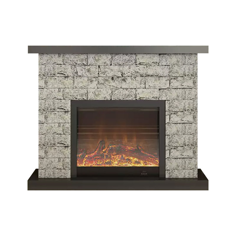 Picture color Solid Wood Freestanding Fireplace