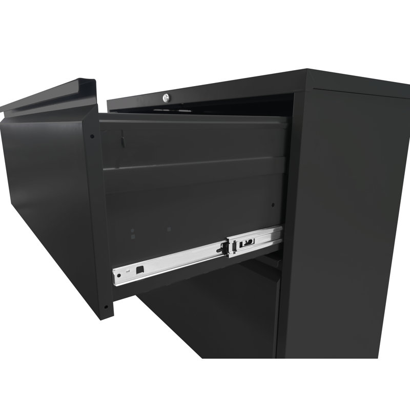Metal File Cabinet With Lock, 5 Drawers, Office/Home, Steel Construction, Tilt, Full Extension Drawers For Efficient Retrieval Lockable 5 Vertical Cabinet, Office/Home Unit, , Organization