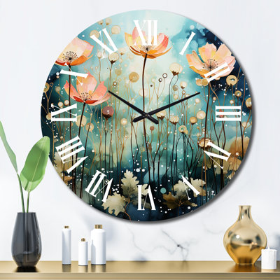 Horloge murale en métal