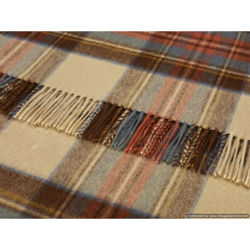 Jeté en laine Tartan