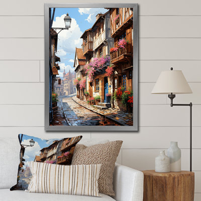 Art français sur toile, "French Quaint Streets Of Colmar II"