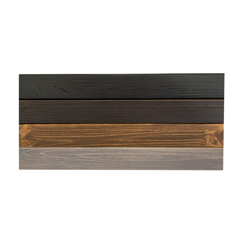 Juna 3 Piece Pine Floating Shelf, Mocha, 3" H x 18" W x 7" D