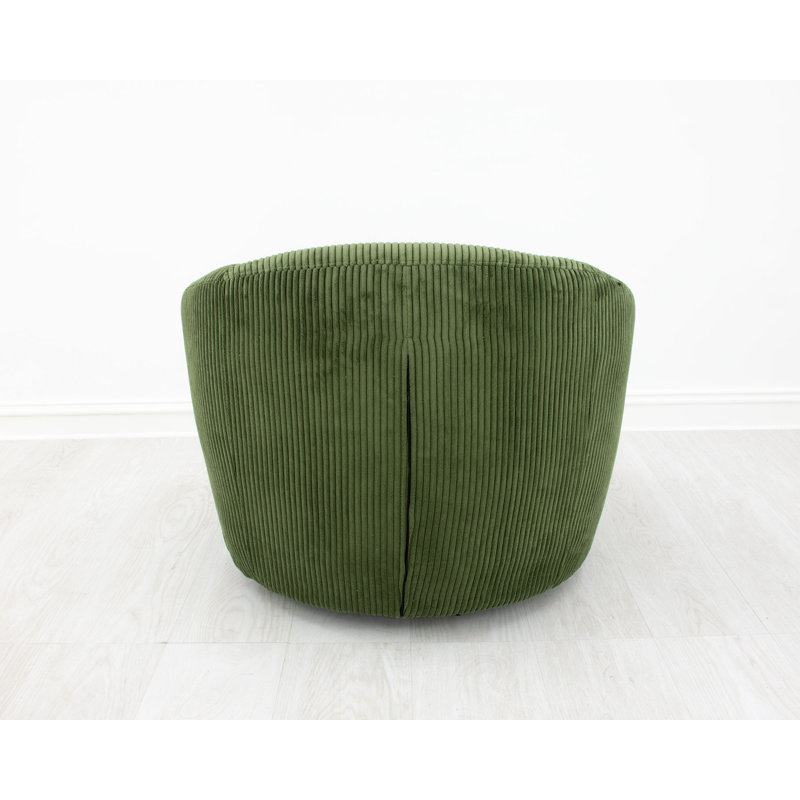Olivia Swivel Barrel Chair, Dusty Olive