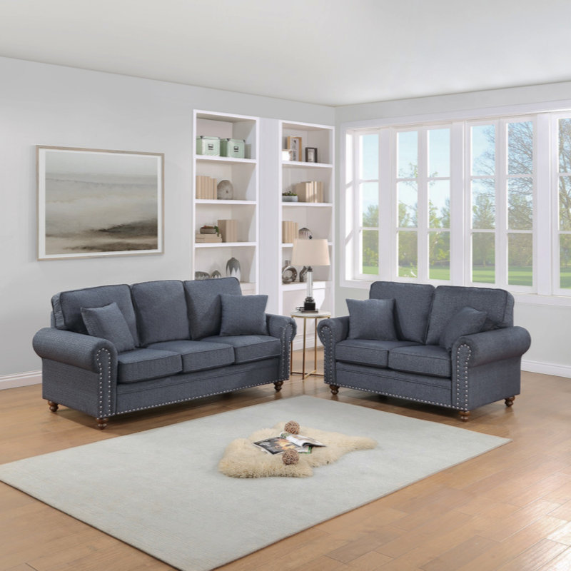 Ensemble de coussins de canapé Elegant Luxury, Gris